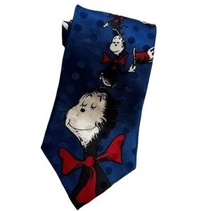 Vintage 1994 Dr. Seuss Cat‎ In The Hat 100% Silk Tie